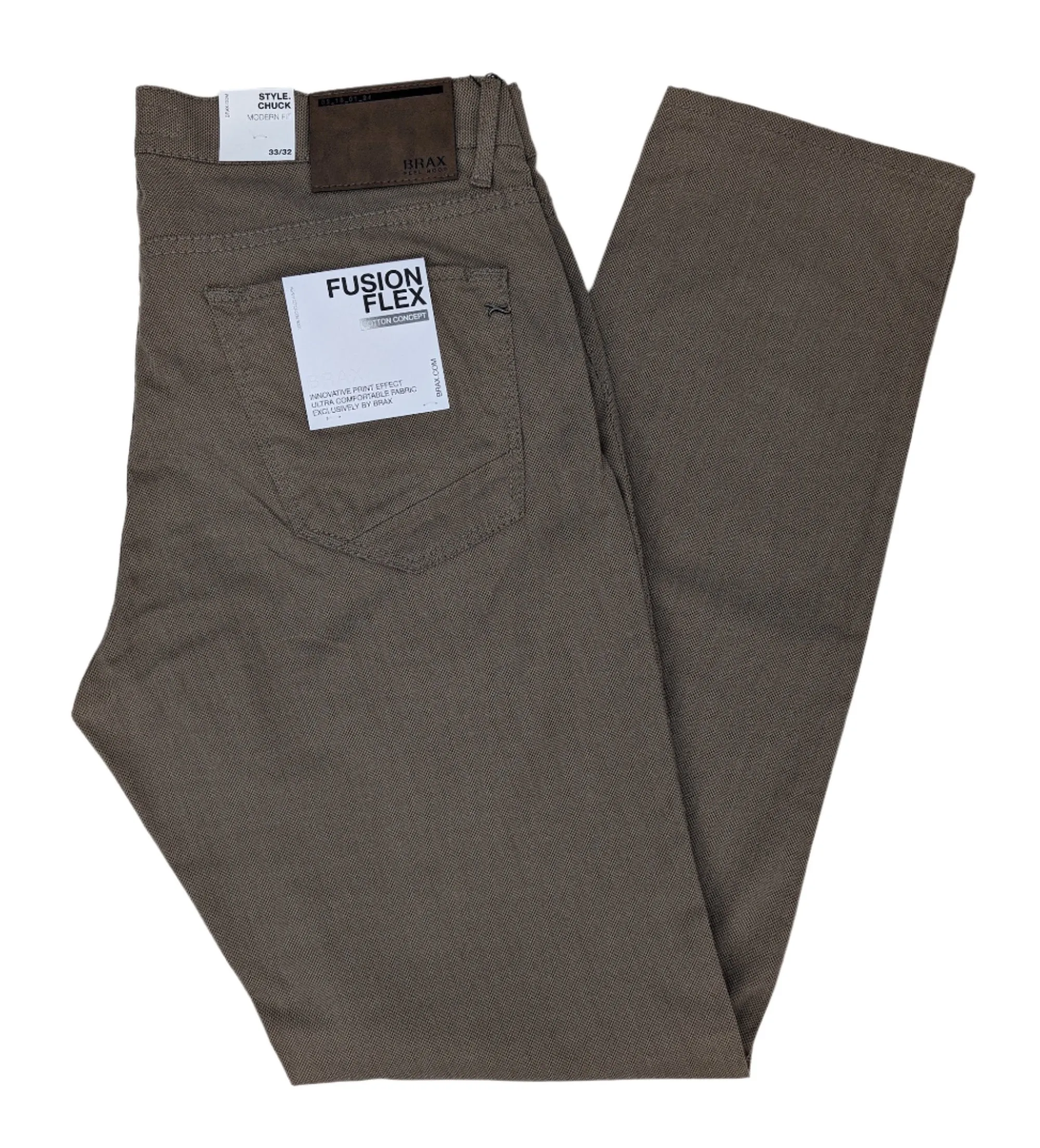BRAX Chuck Modern Fit Fusion Flex Brushed Cotton Pants