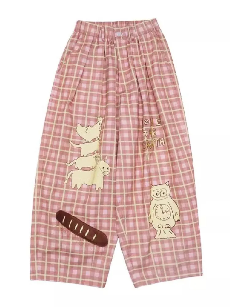 Bremen Illustration Wide Leg Pants
