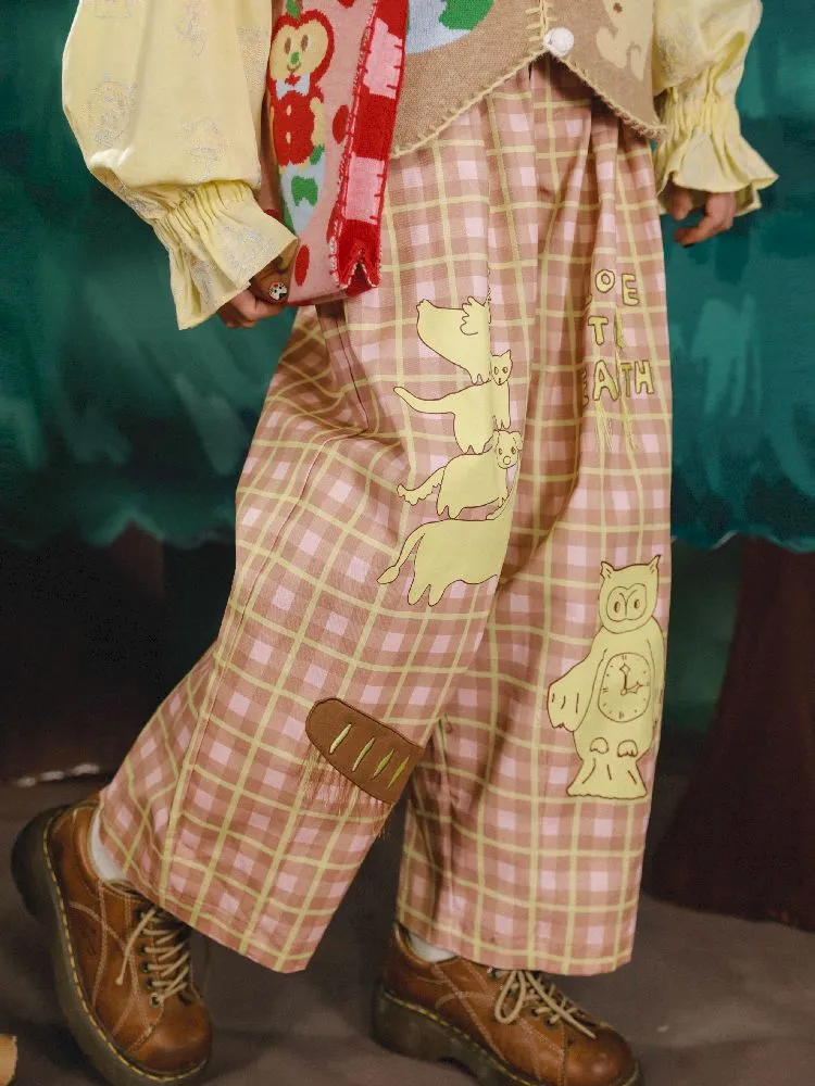 Bremen Illustration Wide Leg Pants