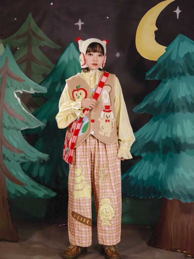 Bremen Illustration Wide Leg Pants