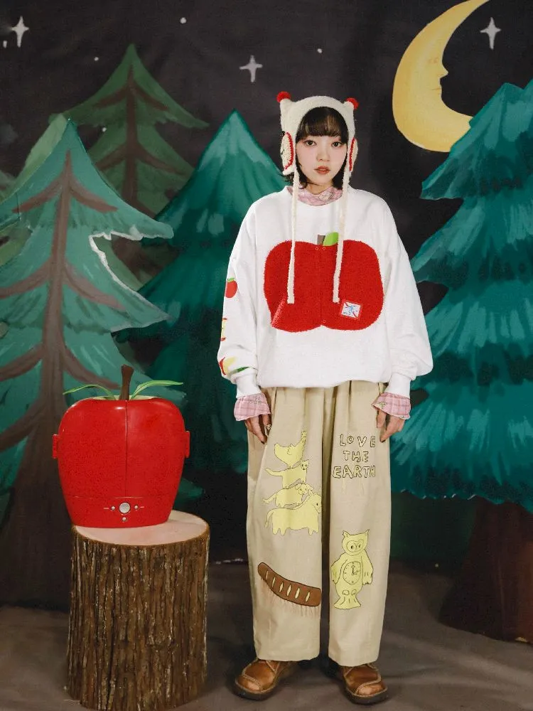 Bremen Illustration Wide Leg Pants