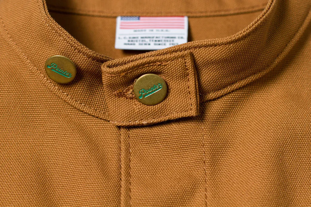 Brown Duck Banded Collar Jacket - Pointer Brand