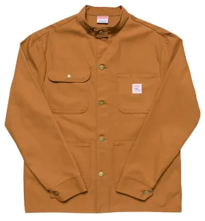 Brown Duck Banded Collar Jacket - Pointer Brand