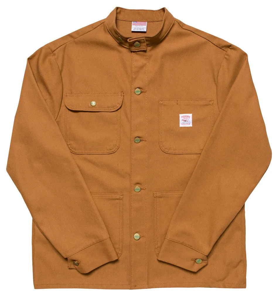 Brown Duck Banded Collar Jacket - Pointer Brand
