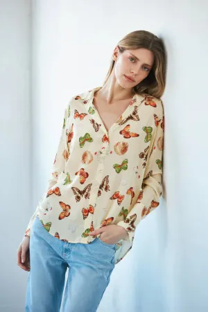 Butterfly Silk Blouse