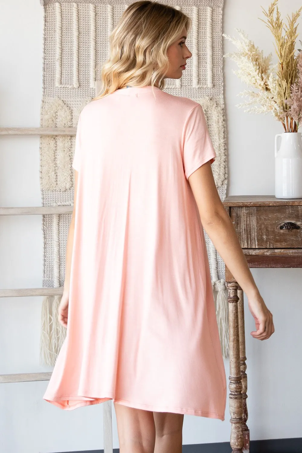 Button Front A-Line Dress