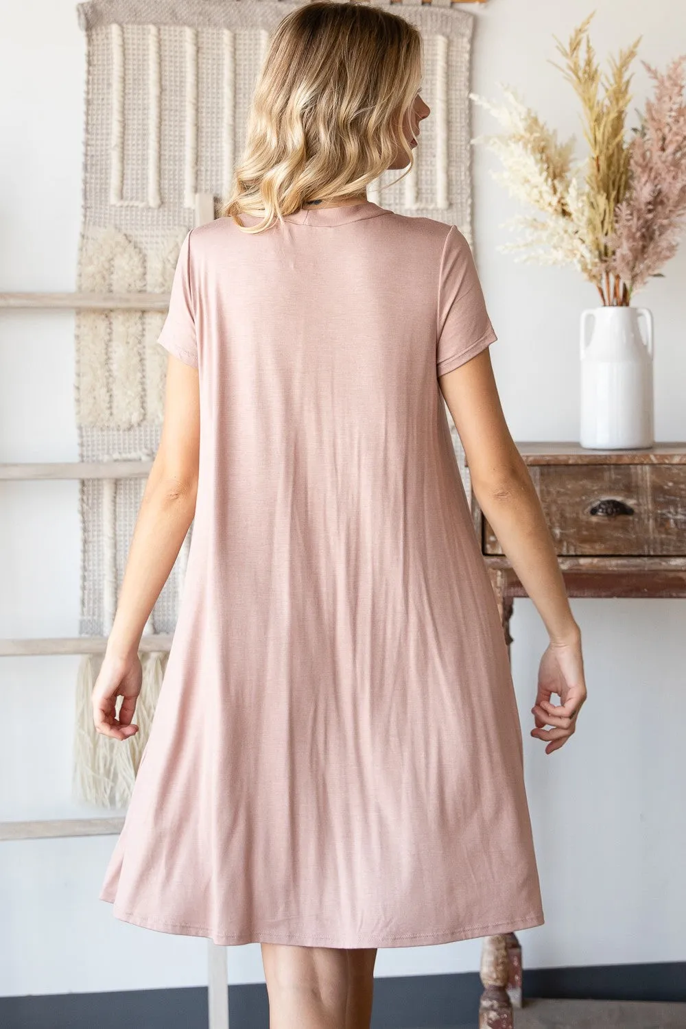 Button Front A-Line Dress