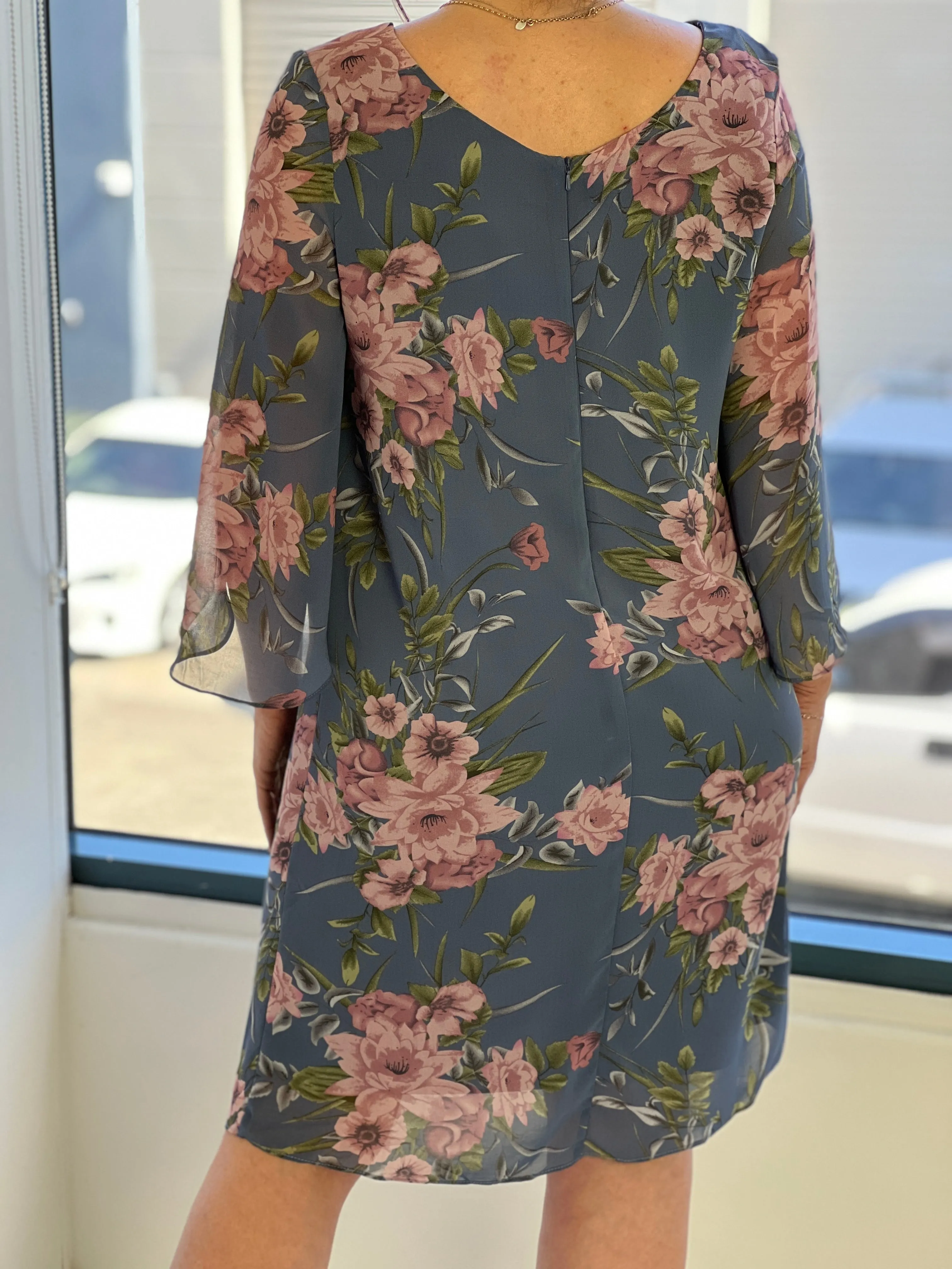 Cecilia Dusty Blue Event Dress