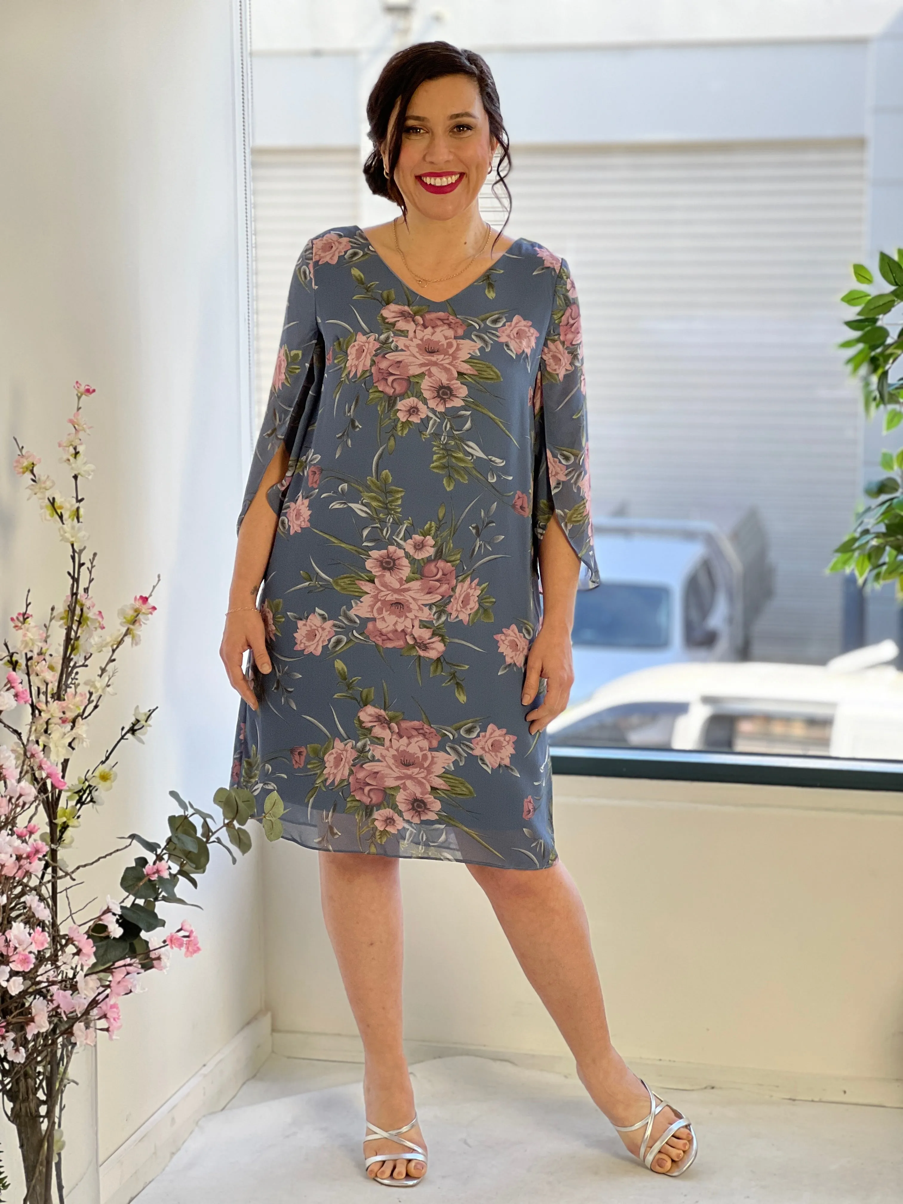 Cecilia Dusty Blue Event Dress