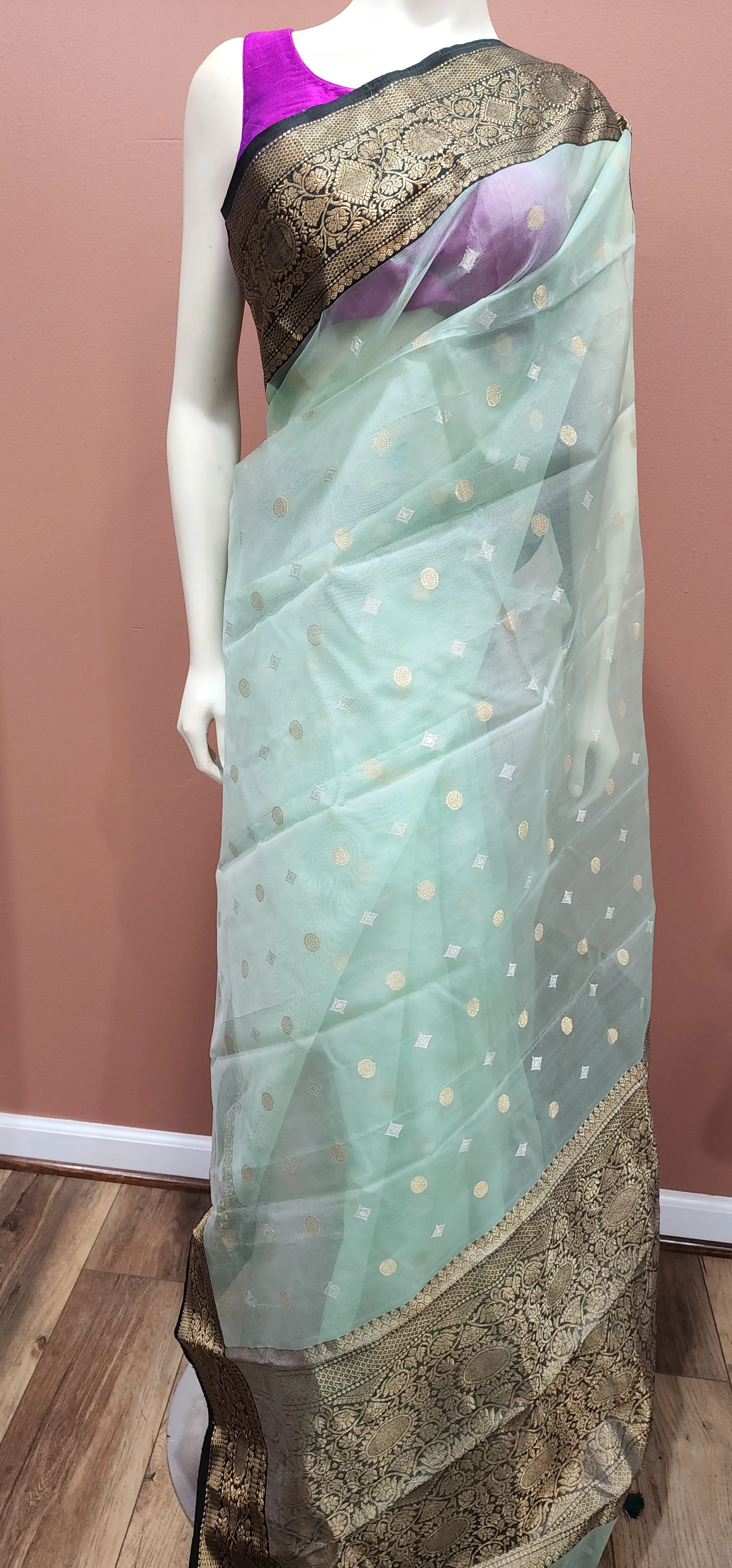 Chanderi Katan Silk Saree Collection.