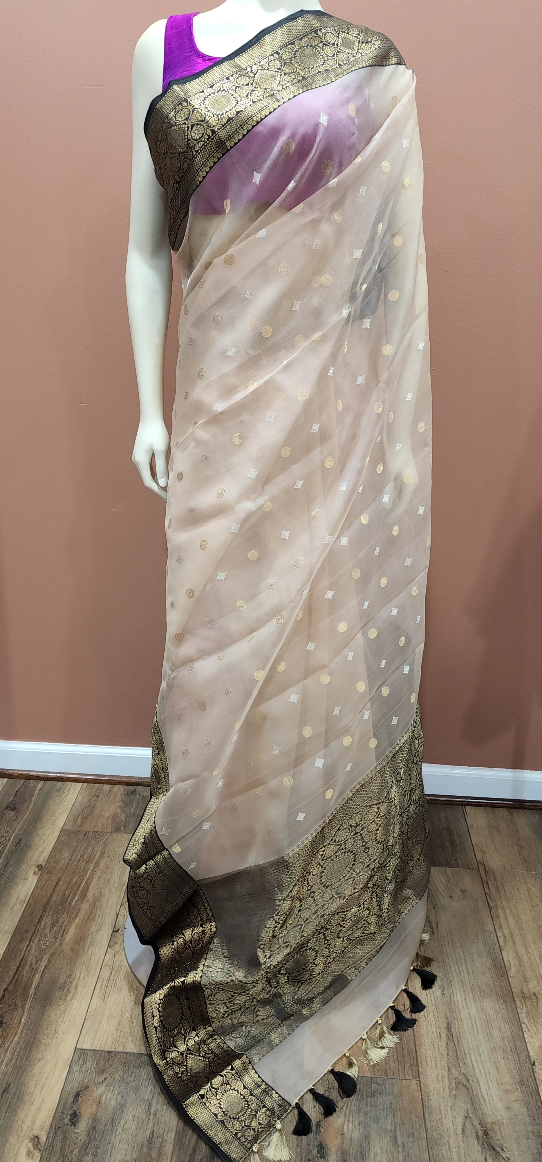 Chanderi Katan Silk Saree Collection.