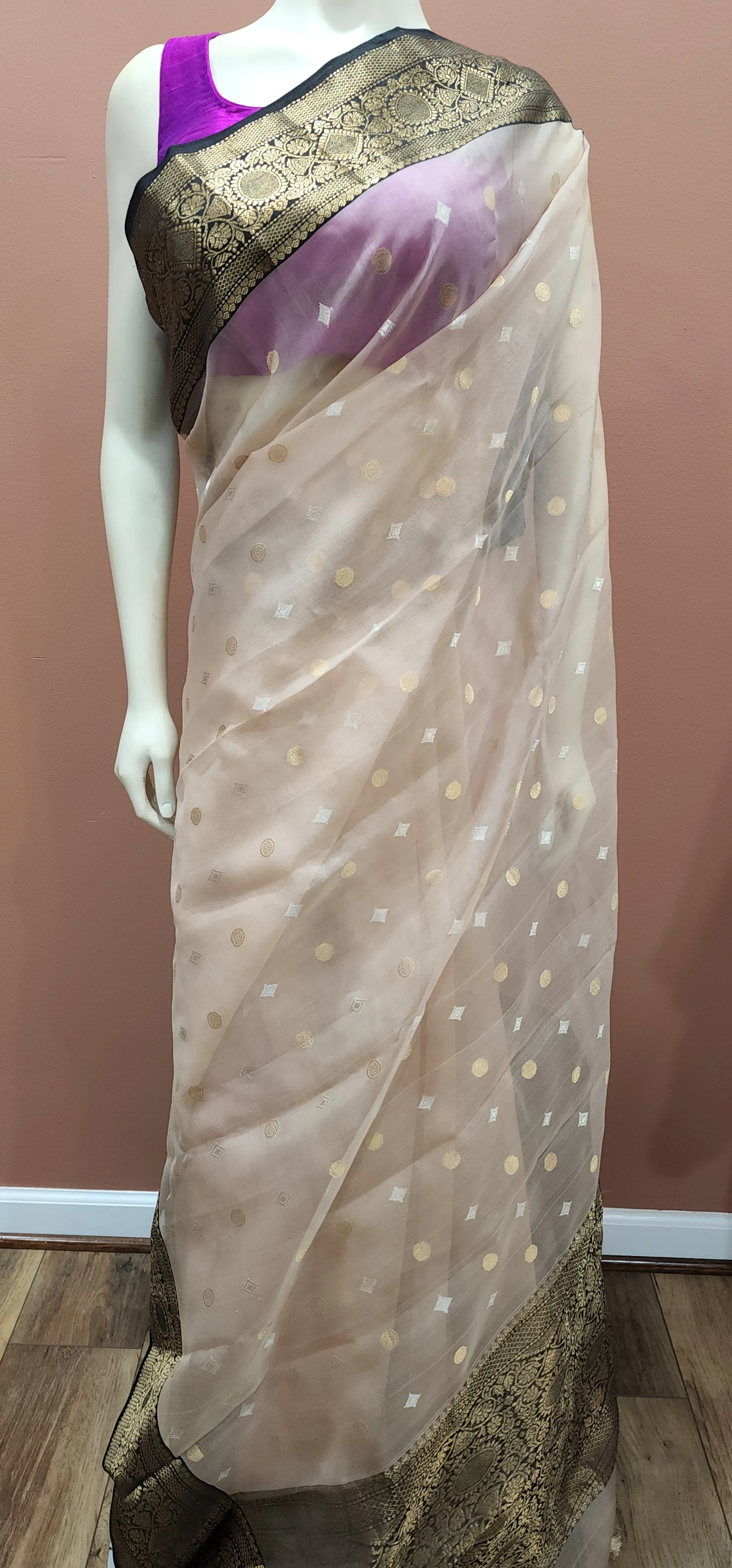 Chanderi Katan Silk Saree Collection.