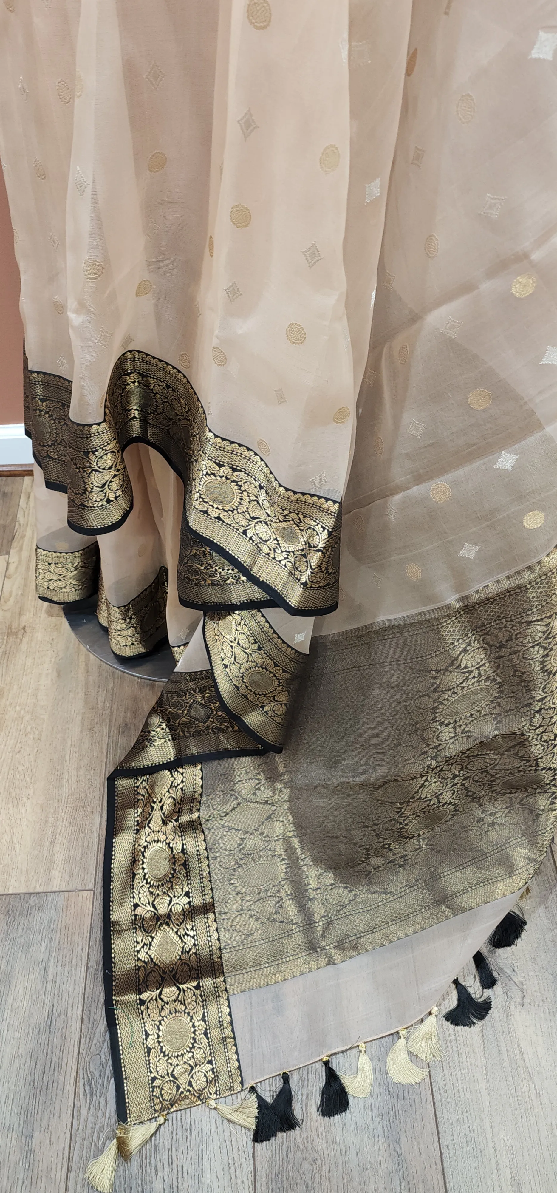 Chanderi Katan Silk Saree Collection.