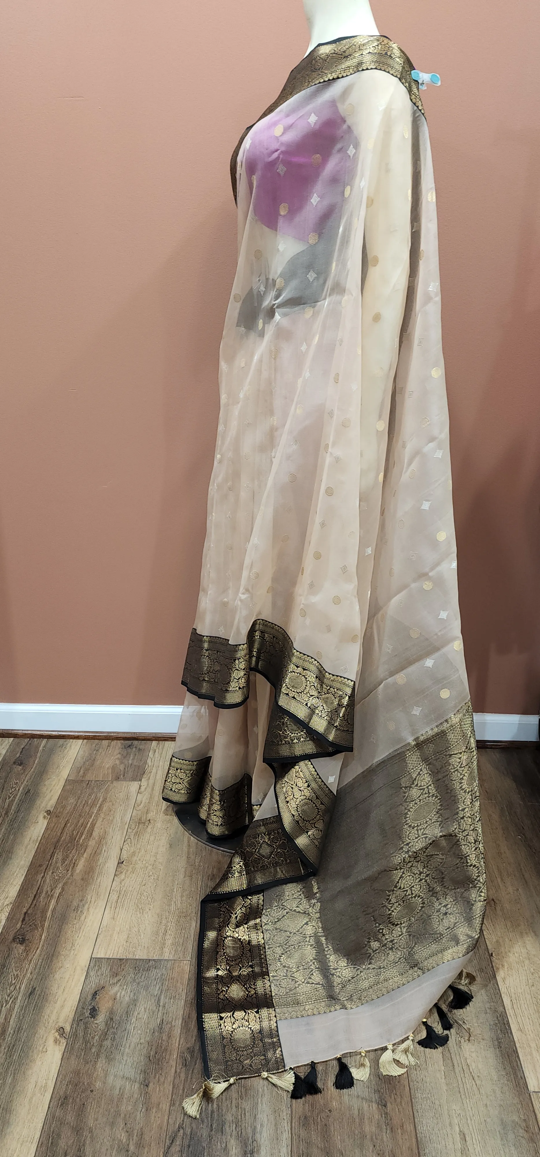 Chanderi Katan Silk Saree Collection.