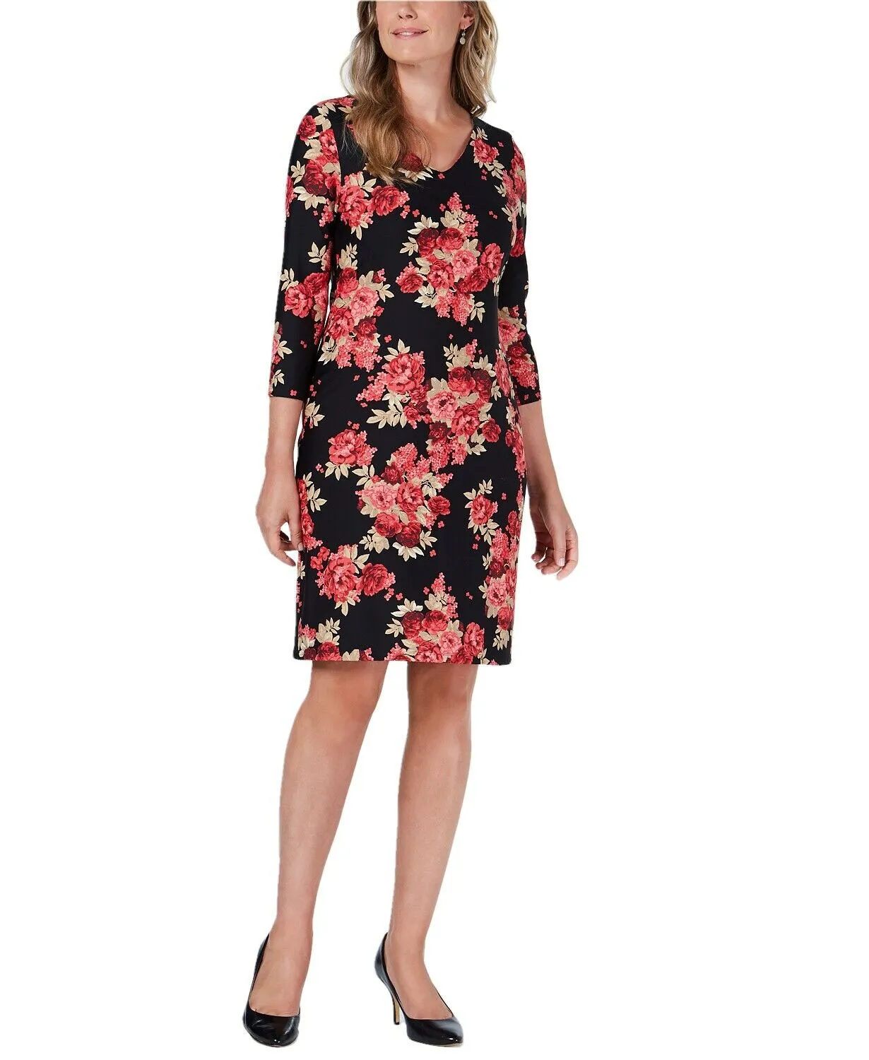 Charter Club Women's Floral-Print Shift Dress