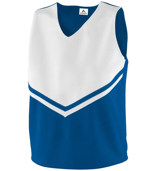 Cheer Top Blue & White