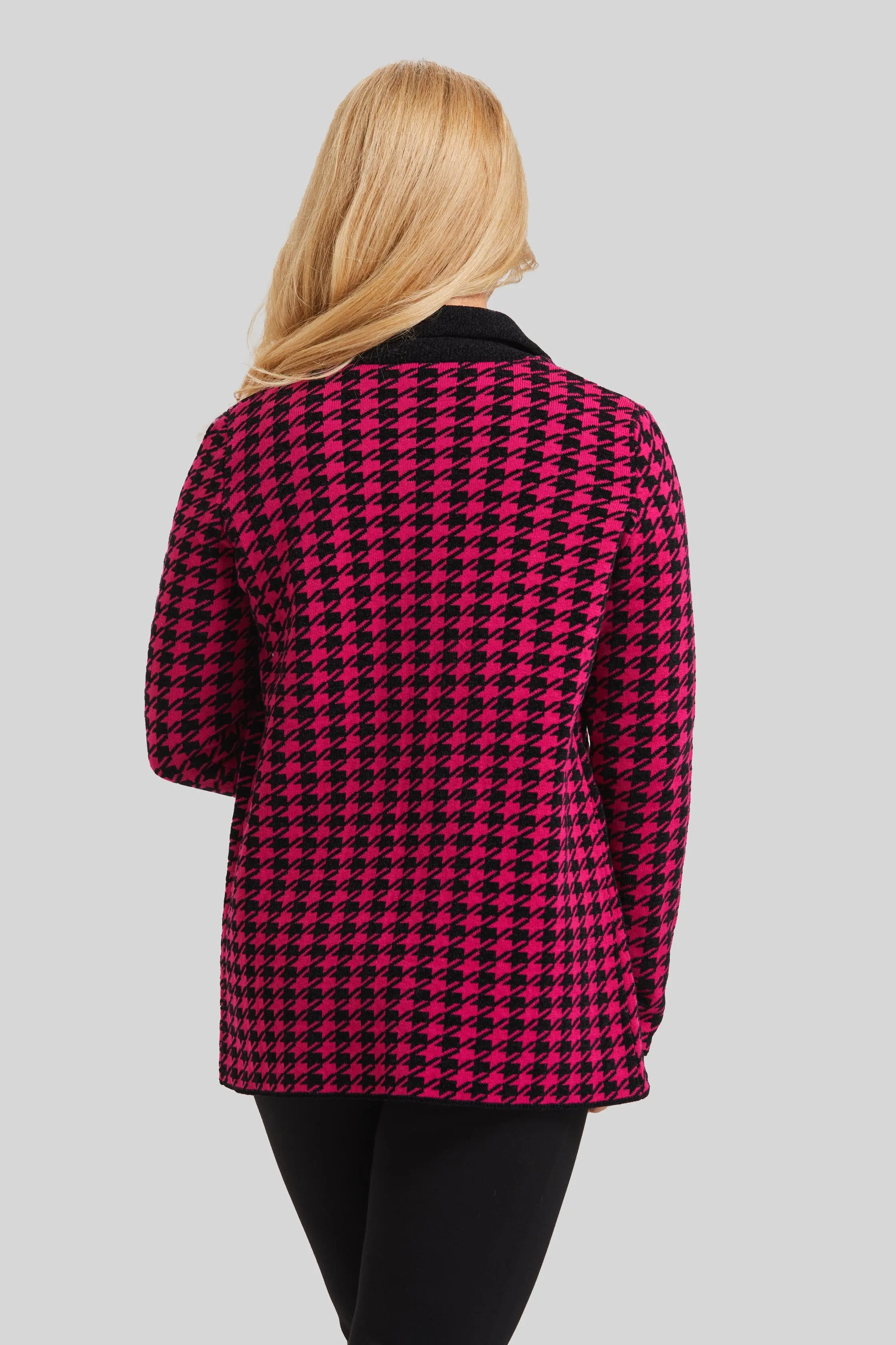 Chenille Houndstooth Jacket- FINAL SALE