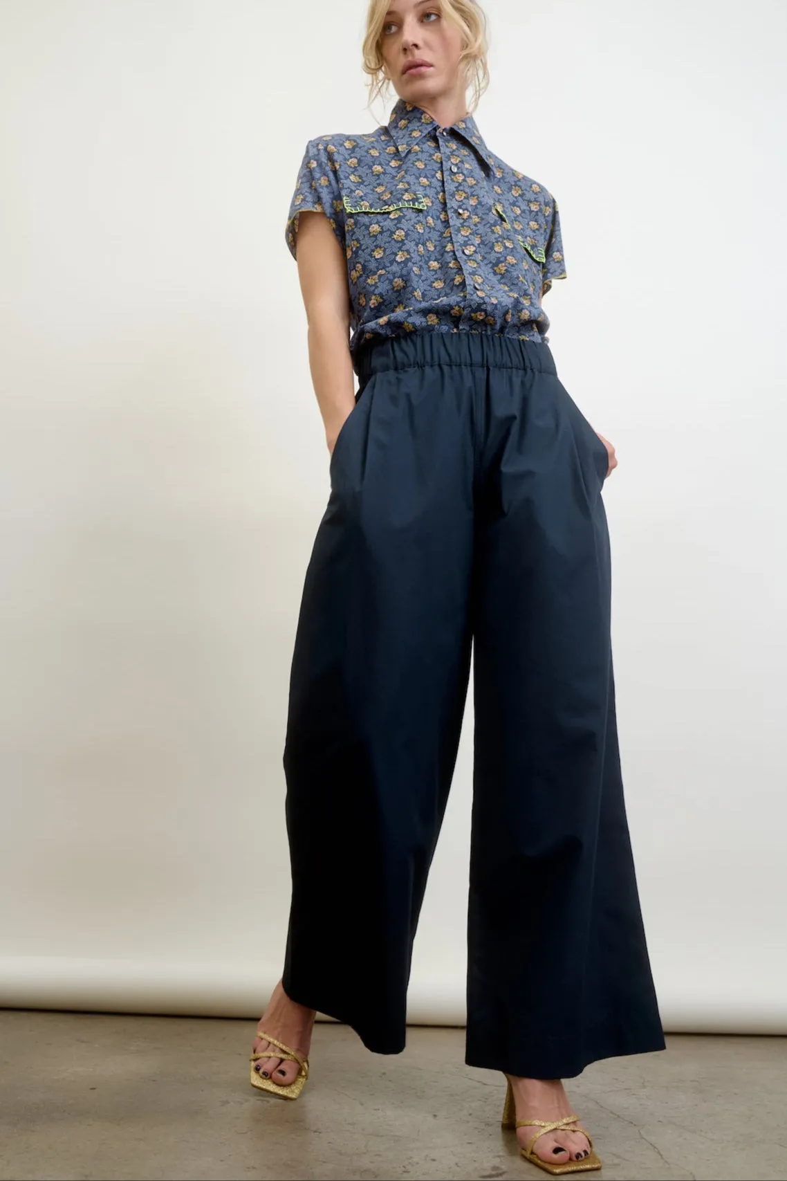 CONNOR | navy poplin