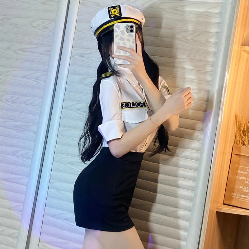 Cosplay Policewoman Character Stewardess Suit UB6207