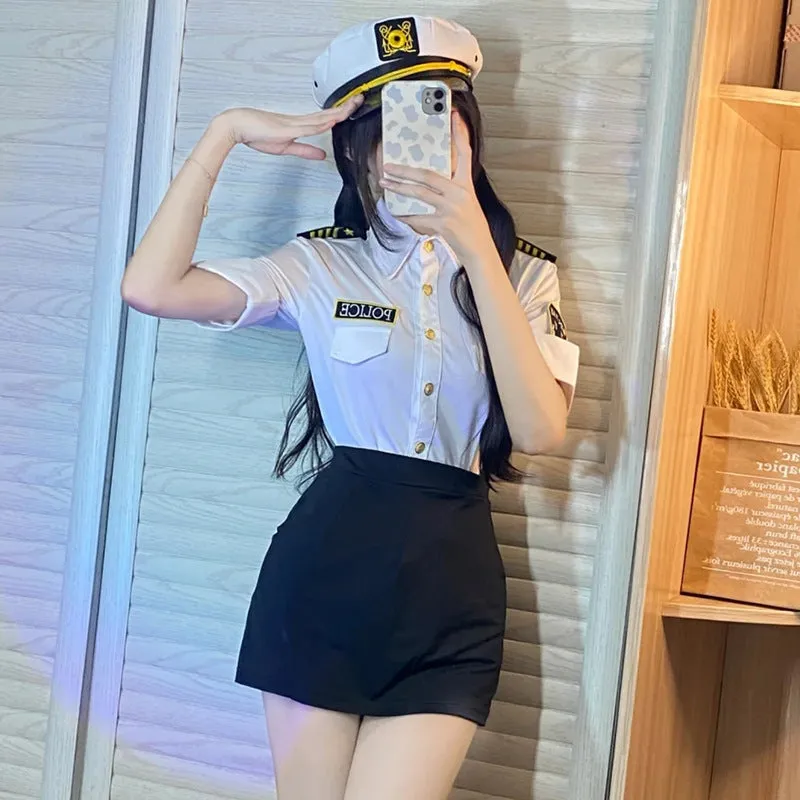 Cosplay Policewoman Character Stewardess Suit UB6207