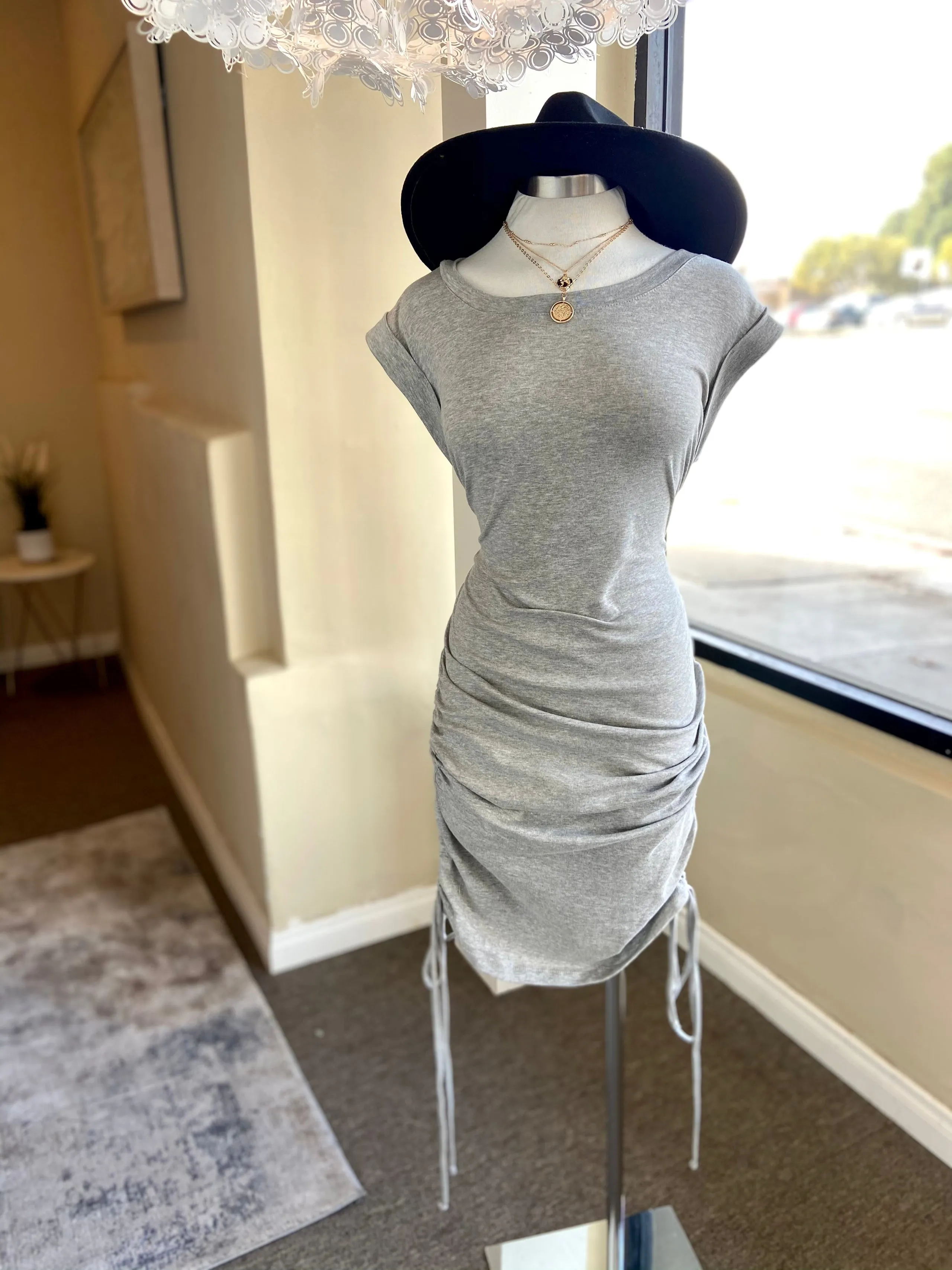 Cotton Sleeveless Rouge Dress