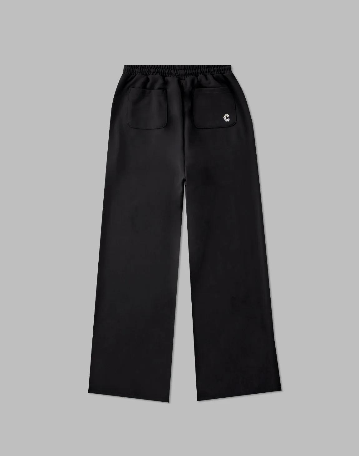 CRONOS WOMEN JERSEY WIDE PANTS【BLACK】