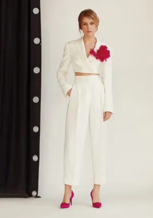 Cropped Double Breast Jacket