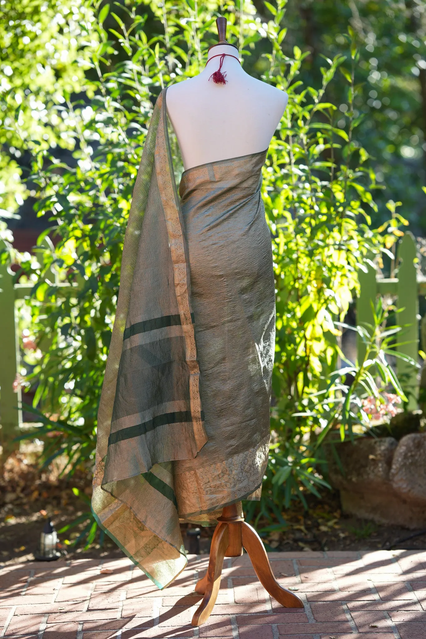 Crushed Tissue Silk Saree