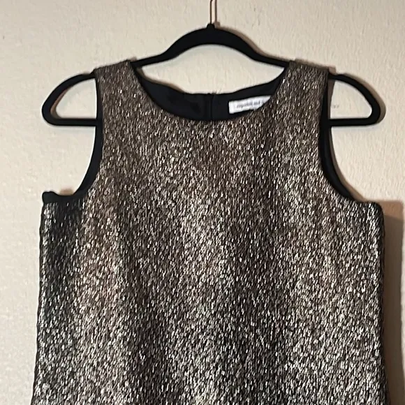 CUPCAKES &amp; CASHMERE MOLLIE Metallic Shift Dress S