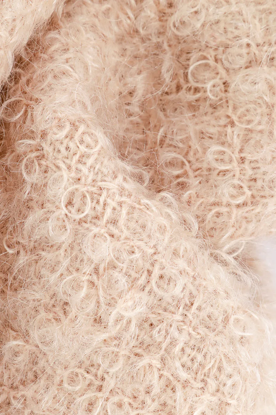 Curly Wool Skirt Suit