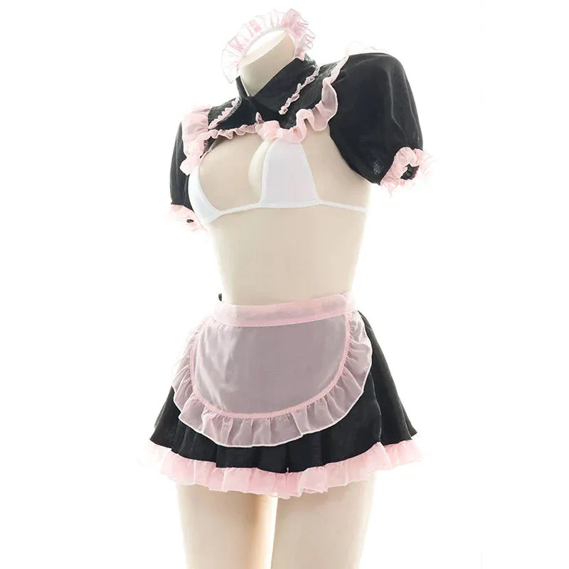 CUTE CHIFFON MAID SUIT KF83870