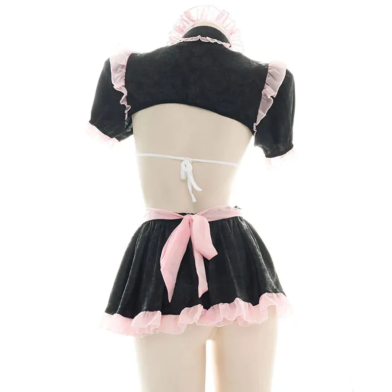 CUTE CHIFFON MAID SUIT KF83870