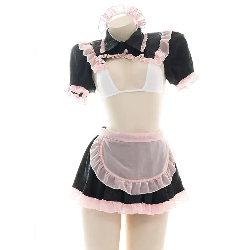 CUTE CHIFFON MAID SUIT KF83870