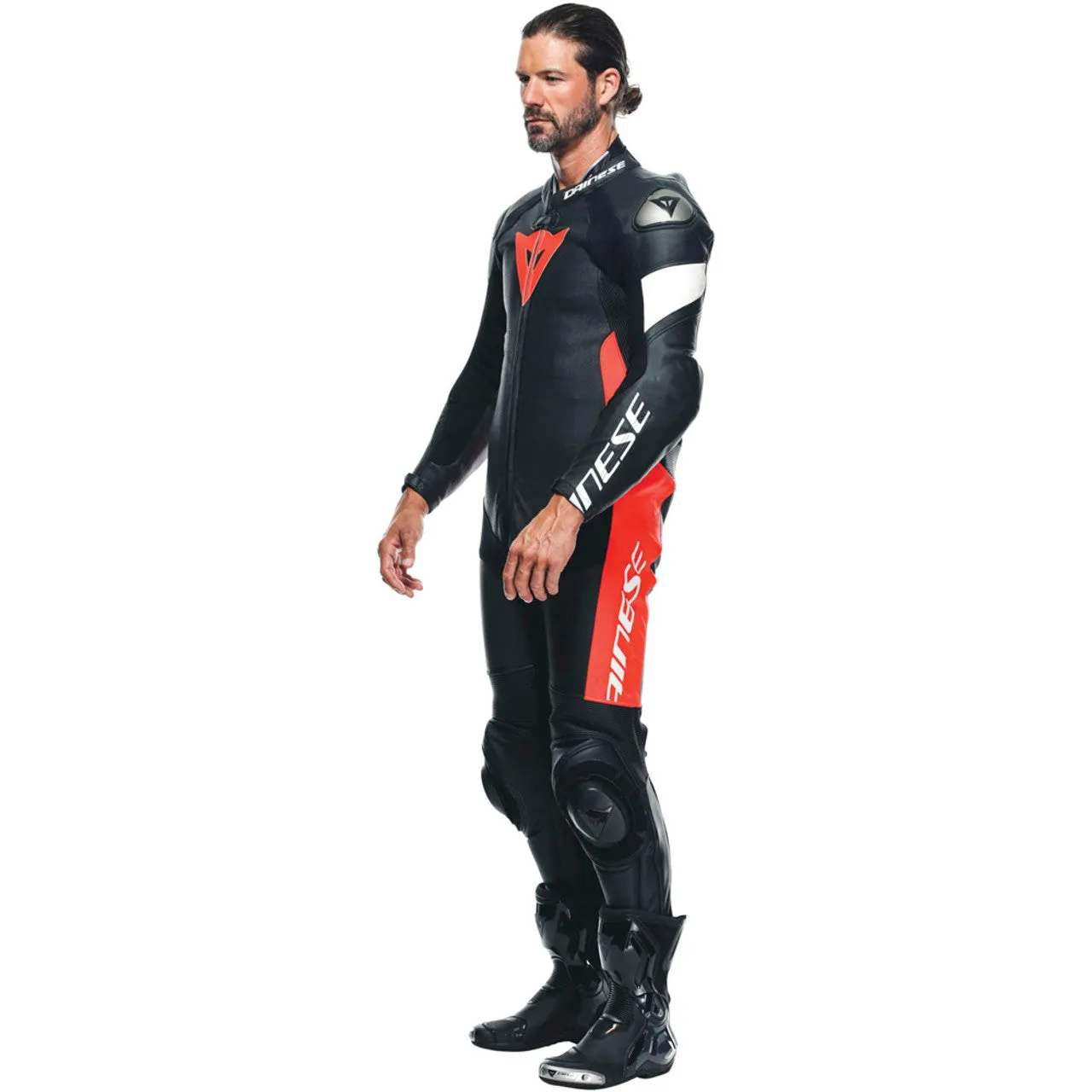Dainese Men's Tosa One Piece Red Leather Suit
