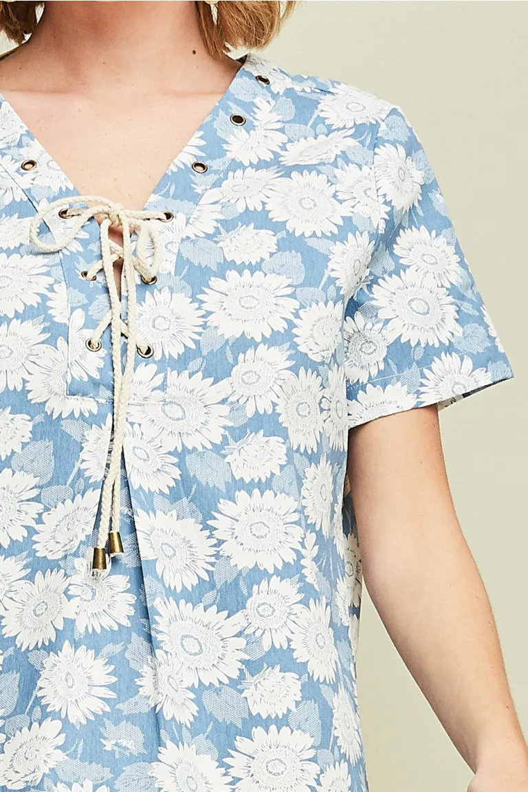 Daisy Print Dress