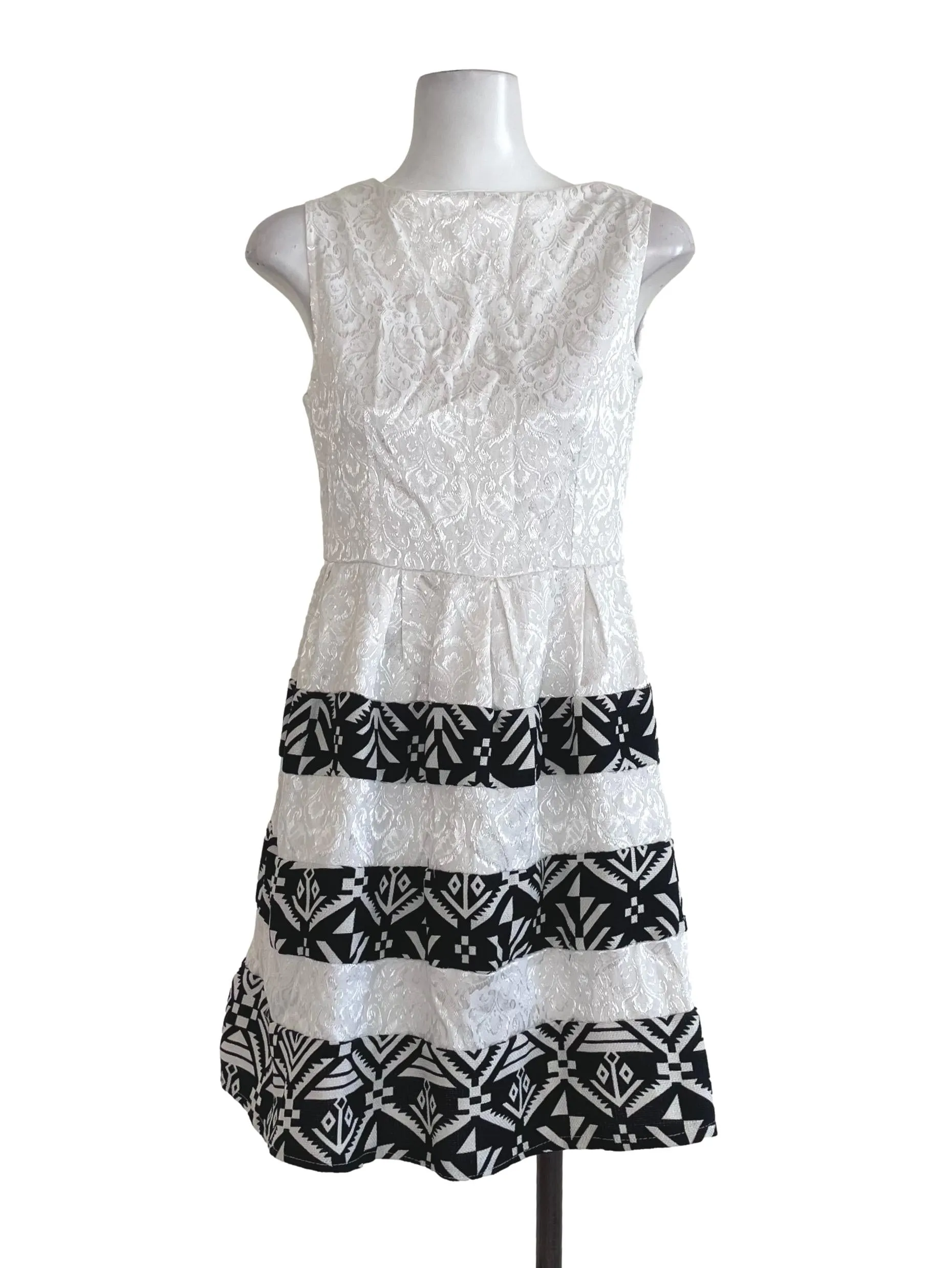 Daisy White A-Line Dress