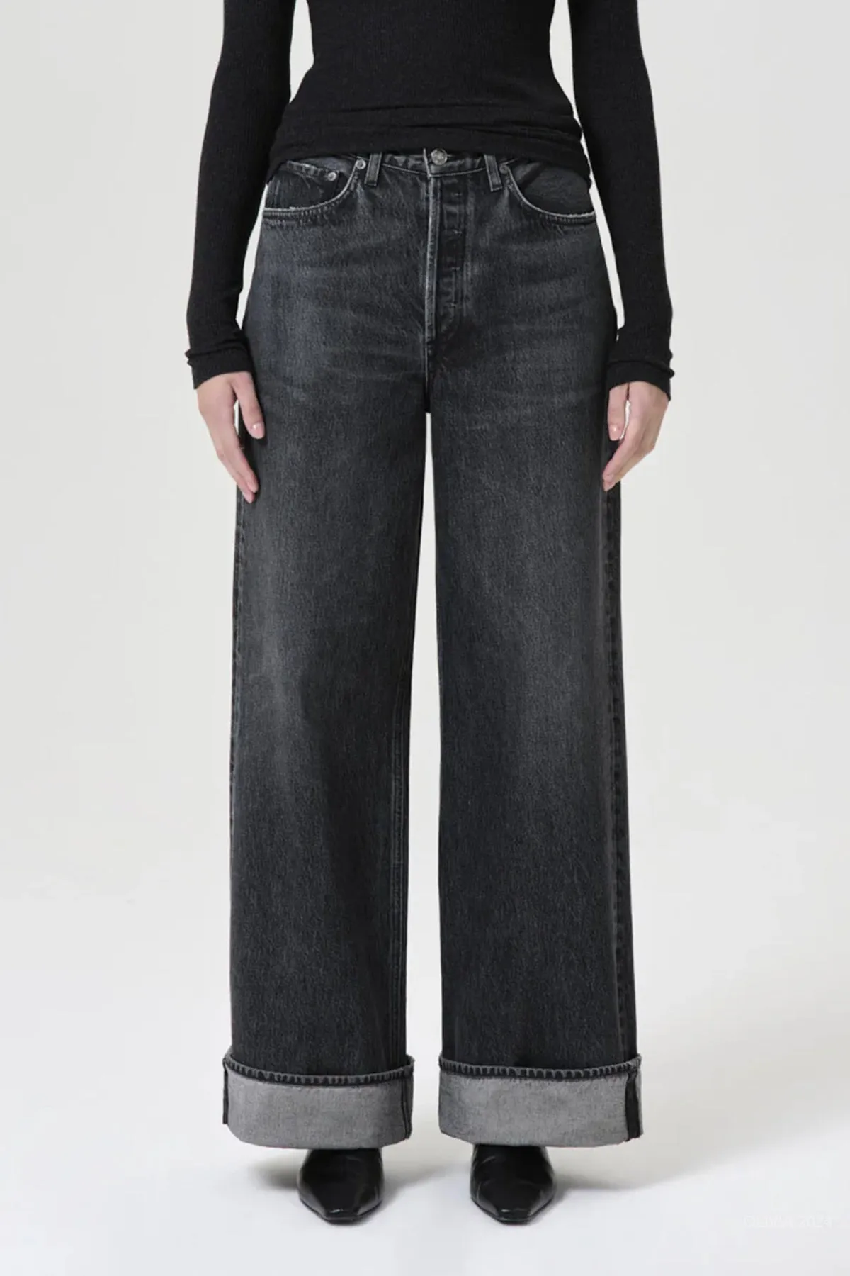 Dame High-Rise Wide Leg Jean in Ditch