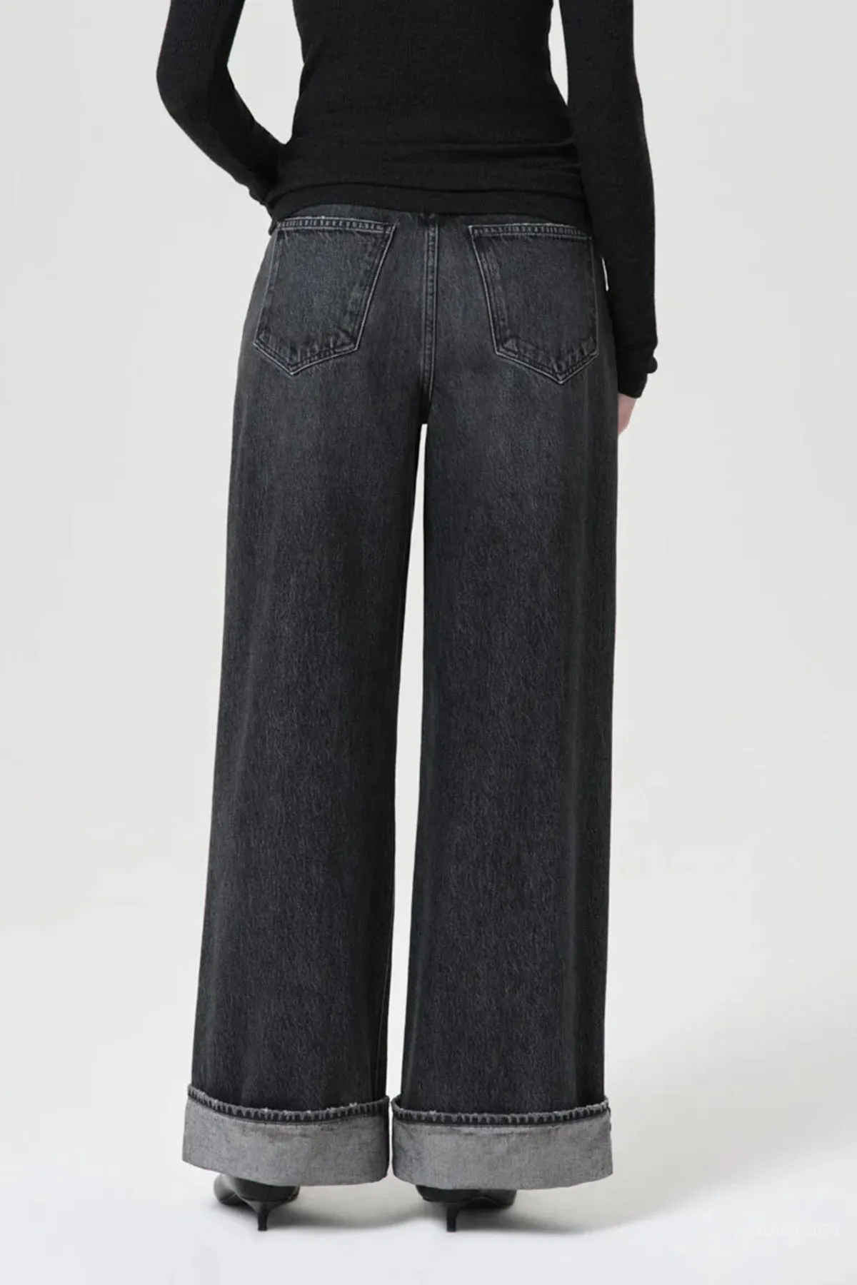 Dame High-Rise Wide Leg Jean in Ditch