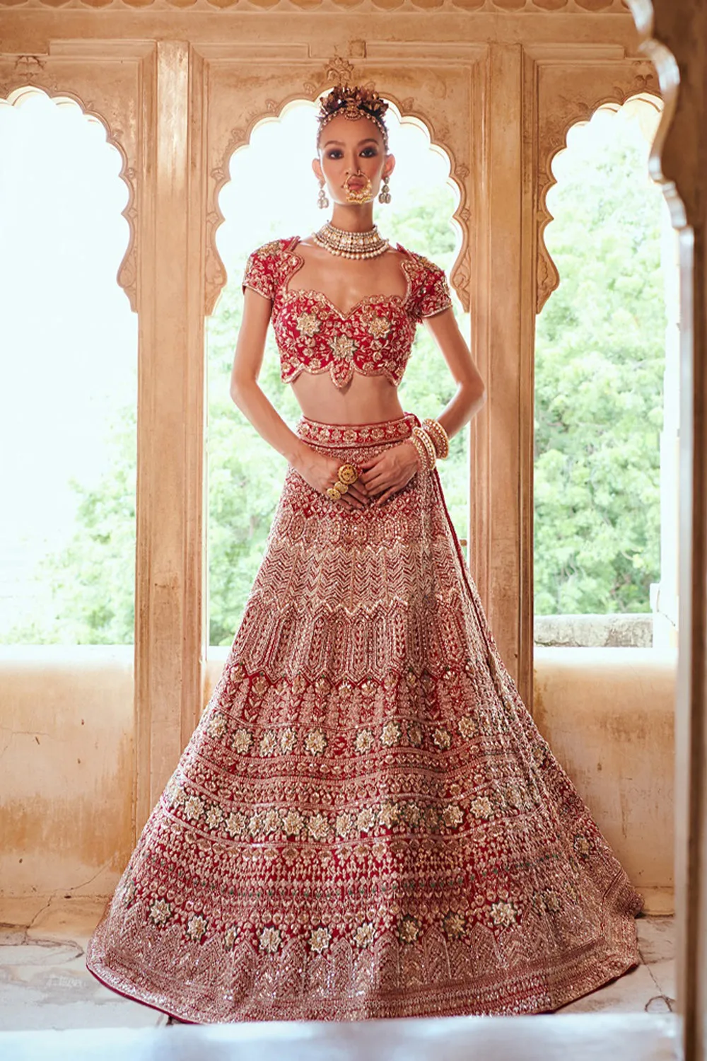 Dark Pink Lehenga Set