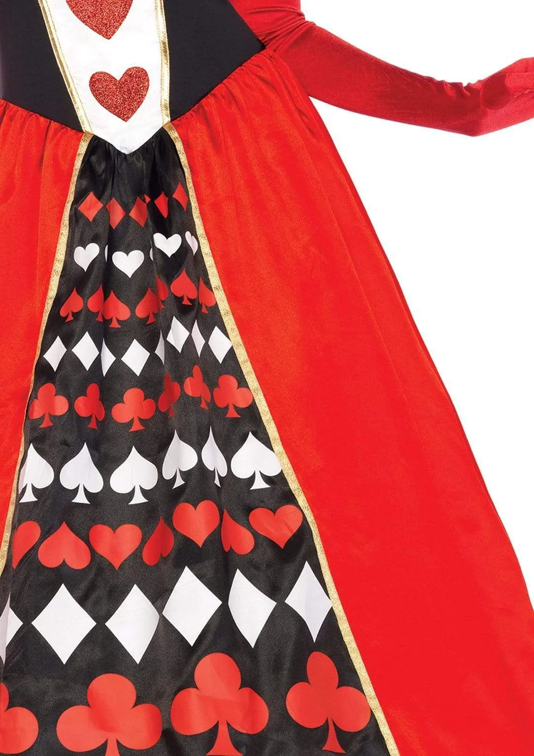 Deluxe Queen of Hearts Costume Gown
