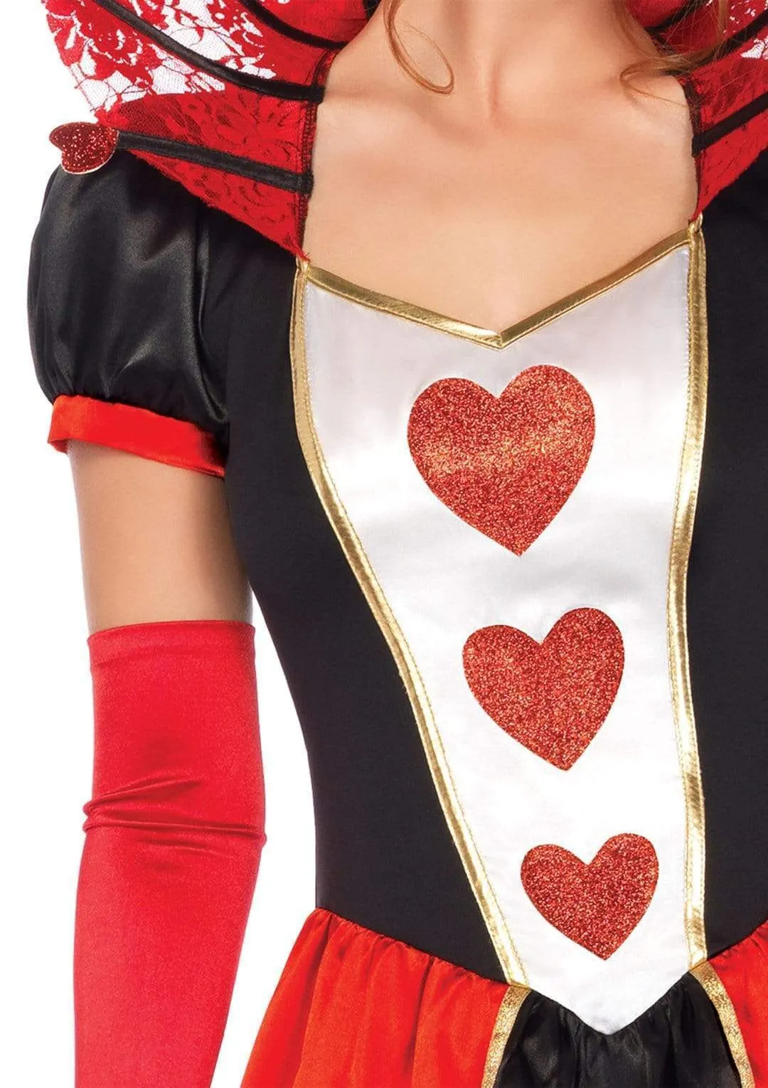 Deluxe Queen of Hearts Costume Gown