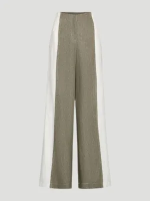 Demie Pant with Combo in Military and White