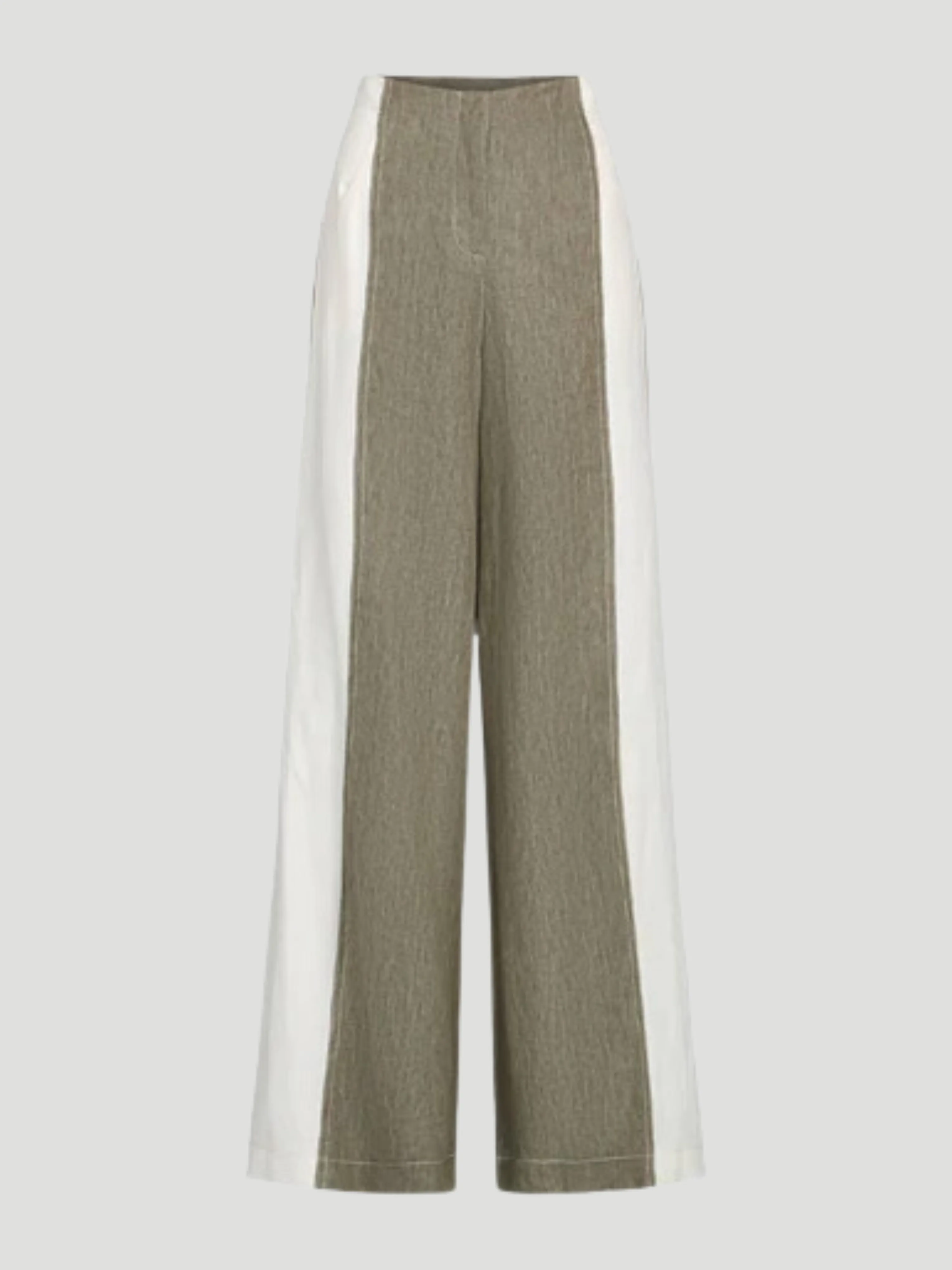 Demie Pant with Combo in Military and White