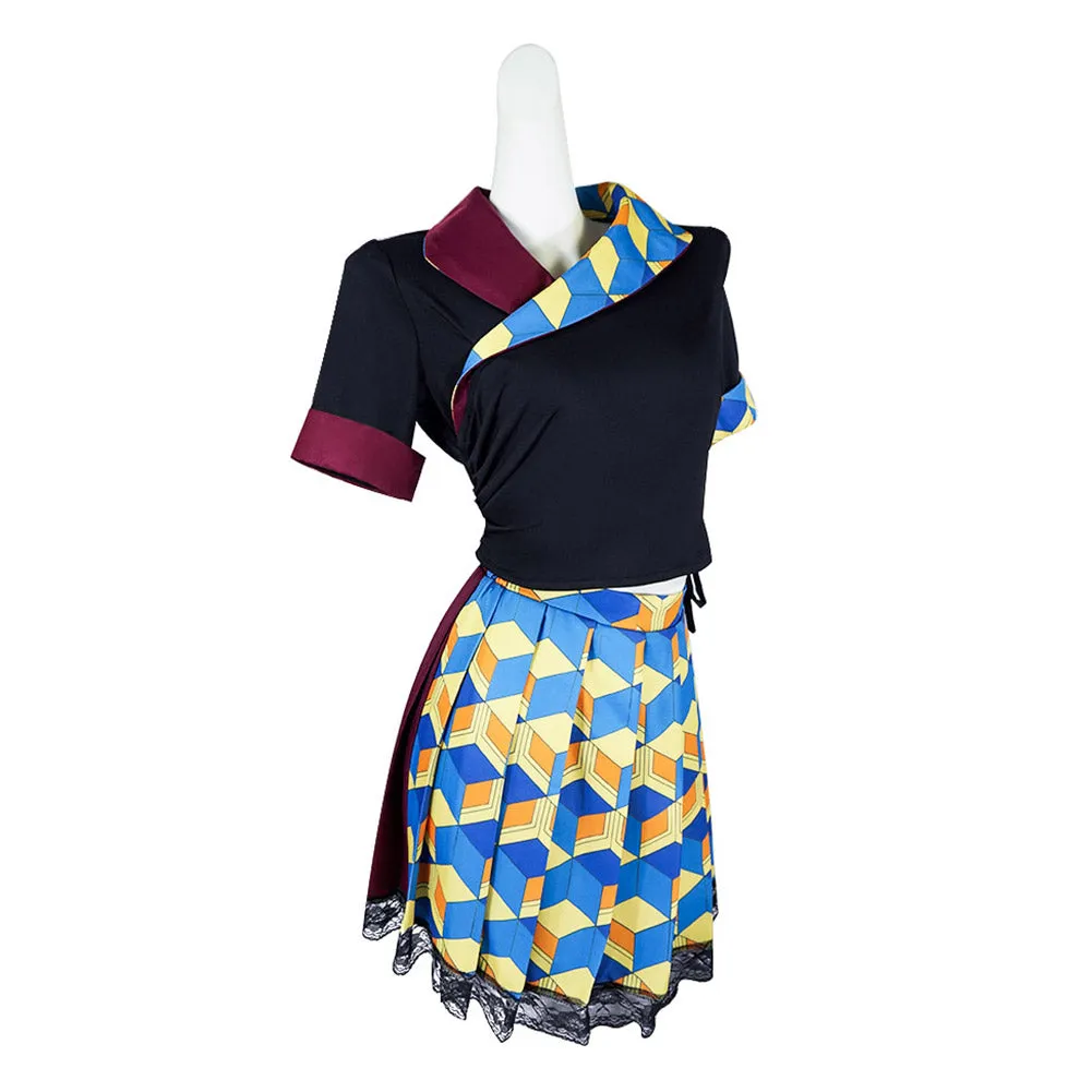 Demon Slayer Tomioka Giyuu Cosplay Costume JK Maid Dress Outfits Halloween Carnival Suit