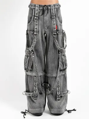 DENIM POWER STREET PANT - BLACK FOG WASH