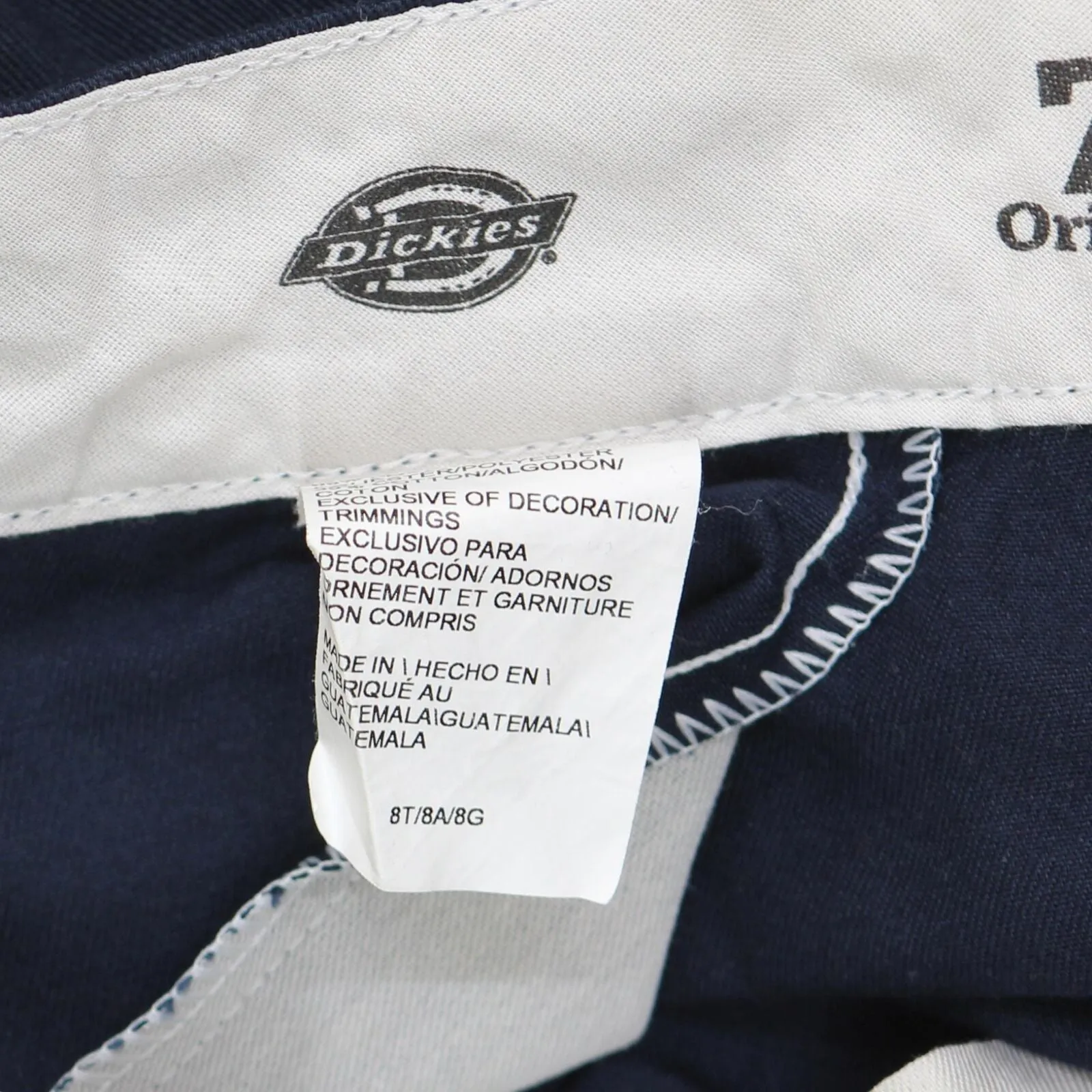 Dickies Womens 774 Original Fit Work Pants 1678fe8f7c3736 Navy Blue 8 Tall