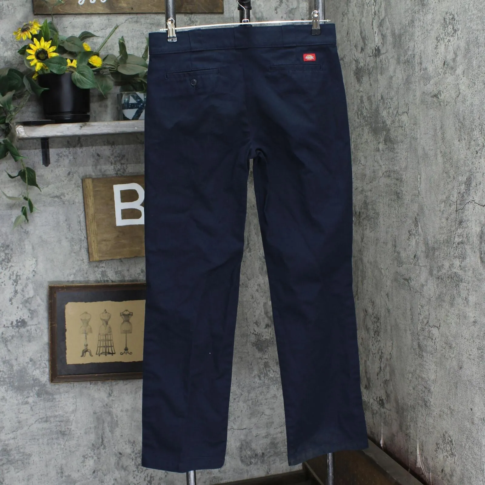 Dickies Womens 774 Original Fit Work Pants 1678fe8f7c3736 Navy Blue 8 Tall