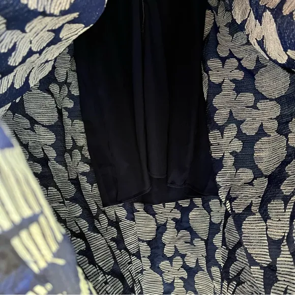 Differentes Blue Floral Maxi Dress 4XL Sleeveless Full Skirt Keyhole Cutout Long