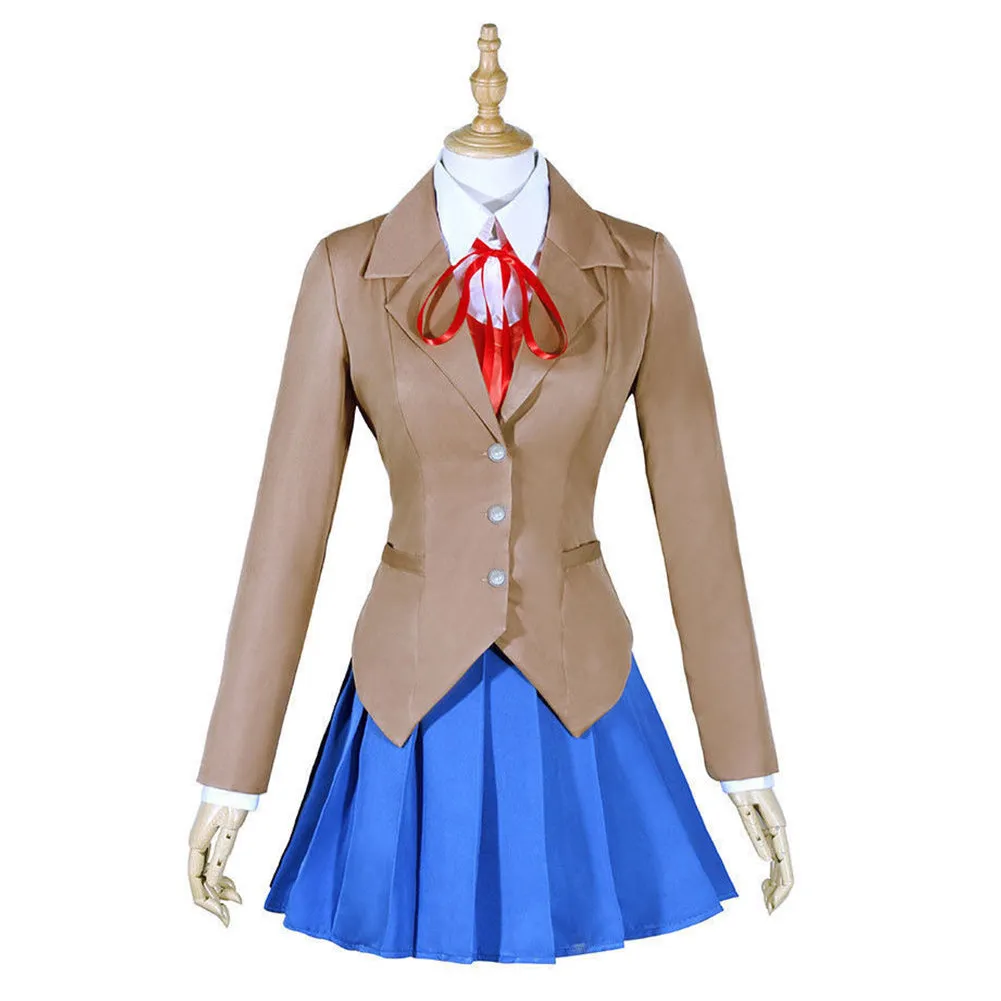 DokiDoki Literature Club Monika Cosplay Costume Outfits Halloween Carnival Suit