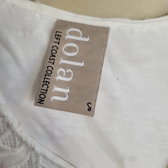 Dolan Left Coast Anthropologie Ingela White Lace Shift Dress SZ S